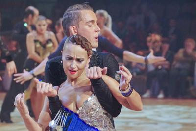 TÁNCSPORT MAGYAR BAJNOKSÁGOK HUNGARIAN DANCE OPEN februar 2-3 2019  MOM SPORT CENTER/BUDAPEST/HUNGARY-stock-photo