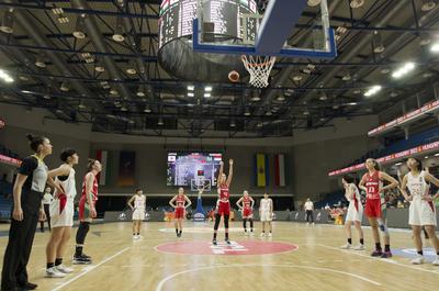 U17 Women's Basketball World Cup Hungary/Debrecen 2022 Hungary-Japan-stock-photo