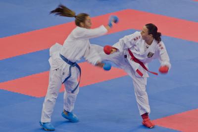 26th Karate World Senior Championsips Budapest 2023-stock-photo