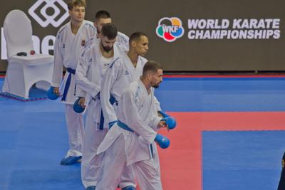 26th Karate World Senior Championsips Budapest 2023-stock-photo