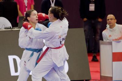 26th Karate World Senior Championsips Budapest 2023-stock-photo