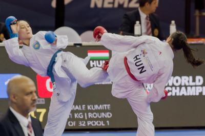 26th Karate World Senior Championsips Budapest 2023-stock-photo