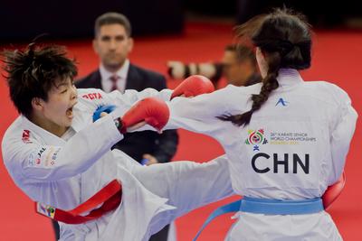 26th Karate World Senior Championsips Budapest 2023-stock-photo