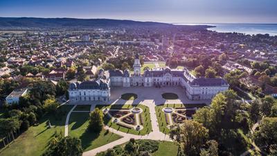 Festetics-kastély, Keszthely-stock-photo