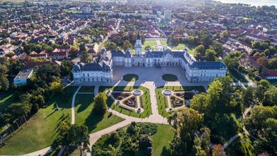 Festetics-kastély, Keszthely-stock-photo