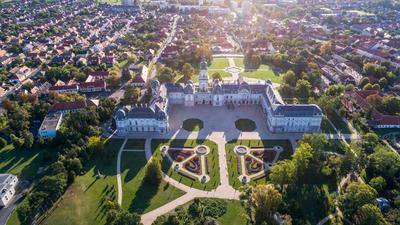 Festetics-kastély, Keszthely-stock-photo