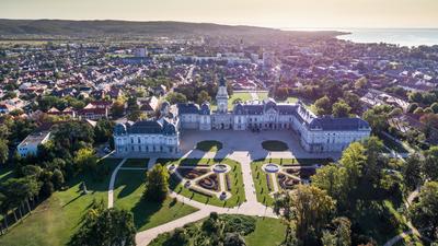 Festetics-kastély, Keszthely-stock-photo