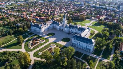 Festetics-kastély, Keszthely-stock-photo