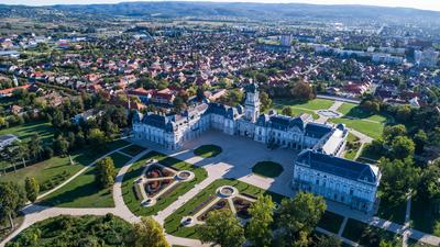 Festetics-kastély, Keszthely-stock-photo