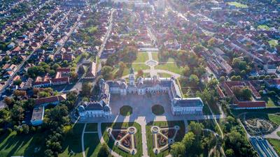 Festetics-kastély, Keszthely-stock-photo