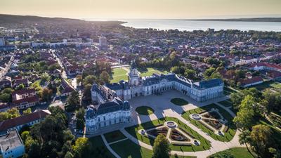 Festetics-kastély, Keszthely-stock-photo