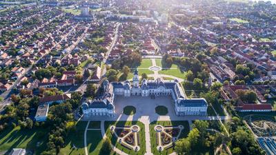 Festetics-kastély, Keszthely-stock-photo