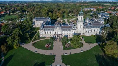 Festetics-kastély, Keszthely-stock-photo