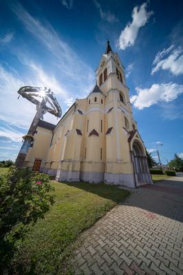 Saint Laszlo catholic church in Zalalovo-stock-photo