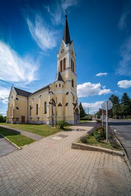 Saint Laszlo catholic church in Zalalovo-stock-photo