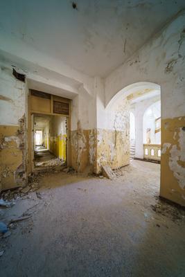 Abandoned army fort in Hajmasker, Hungary-stock-photo