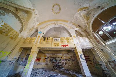 Abandoned army fort in Hajmasker, Hungary-stock-photo