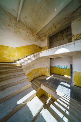 Abandoned army fort in Hajmasker, Hungary-stock-photo