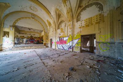 Abandoned army fort in Hajmasker, Hungary-stock-photo