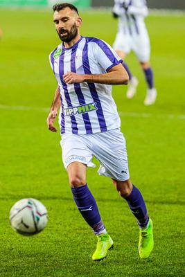 Újpest FC - Ferencváros TC match played in the 19th round of the OTP Bank League-stock-photo