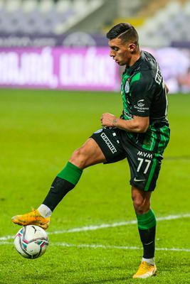 Újpest FC - Ferencváros TC match played in the 19th round of the OTP Bank League-stock-photo