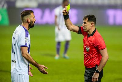 Újpest FC - Ferencváros TC match played in the 19th round of the OTP Bank League-stock-photo