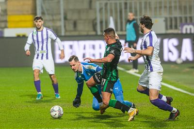 Újpest FC - Ferencváros TC match played in the 19th round of the OTP Bank League-stock-photo