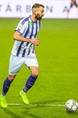 Újpest FC - Ferencváros TC match played in the 19th round of the OTP Bank League-stock-photo