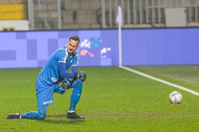 Újpest FC - Ferencváros TC match played in the 19th round of the OTP Bank League-stock-photo