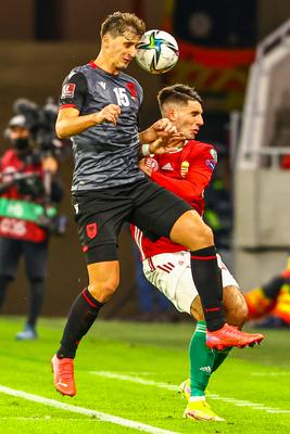 2022 FIFA World Cup Qualifier match between Hungary and Albania.-stock-photo