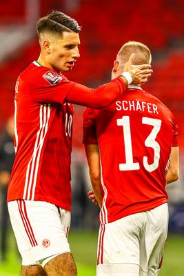 2022 FIFA World Cup Qualifier match between Hungary and Albania.-stock-photo