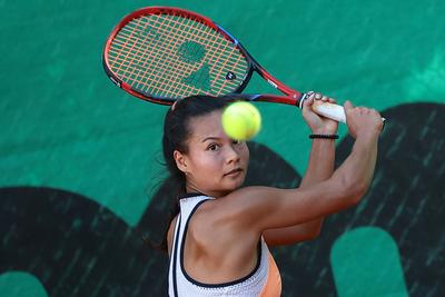 Women's tennis national championship final. (HU) Női tenis oszágos bajnokásg döntője.-stock-photo