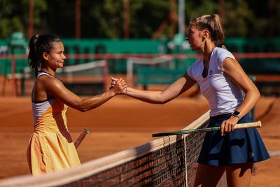 Women's tennis national championship final. (HU) Női tenis oszágos bajnokásg döntője.-stock-photo