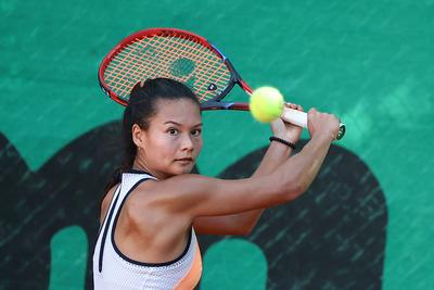 Women's tennis national championship final. (HU) Női tenis oszágos bajnokásg döntője.-stock-photo