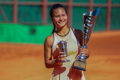 Women's tennis national championship final. (HU) Női tenis oszágos bajnokásg döntője.-stock-photo