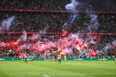 Ferencváros TC - Paks FC magyar kupa bajnoki döntő-stock-photo