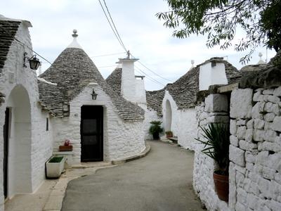 Alberobello - Trullók - Olaszország-stock-photo