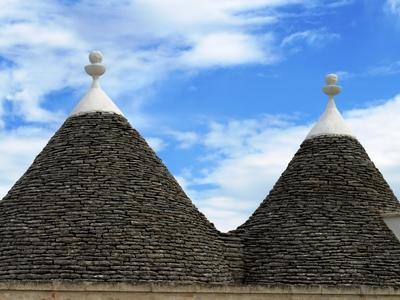 Az alberobellói trullók - Olaszország-stock-photo