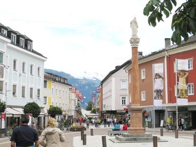 Lienz - Virgin Mary obelisc - Austria-stock-photo