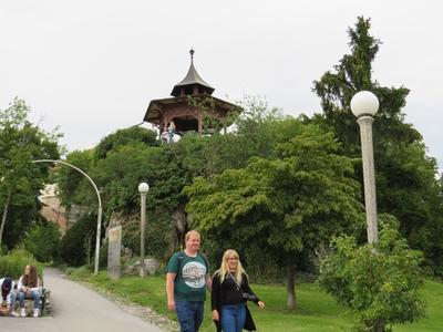 Graz - Castle Hill - Pagoda - Austria-stock-photo