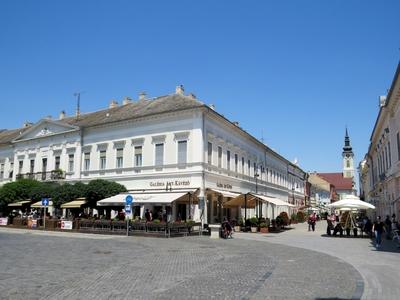 City Center - Baja - Hungary-stock-photo