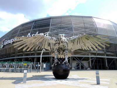 Sport - Eagle - Ferencváros - Groupama Arena stadium-stock-photo