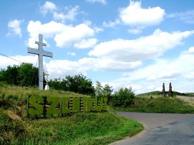 The road to the pilgrimage site in Szentkút - Hungary-stock-photo