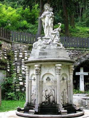 The wells of the pilgrimage site in Szentkút - Hungary-stock-photo