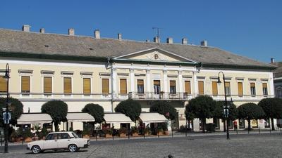 Baja - Fischer House - Trinity square - Hungary-stock-photo