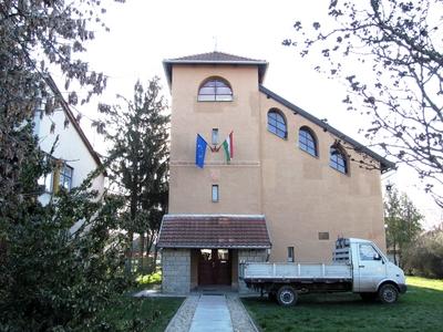 Vay Miklós Reformed Vocational Training School  - Sérospatak - Hungary-stock-photo