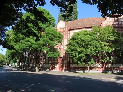 Gyula - Art Nouveau - School - Hungary-stock-photo