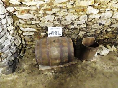 Gönc wine barrel - Hussite House - Gönc - Hungary -Tokaj wine region-stock-photo