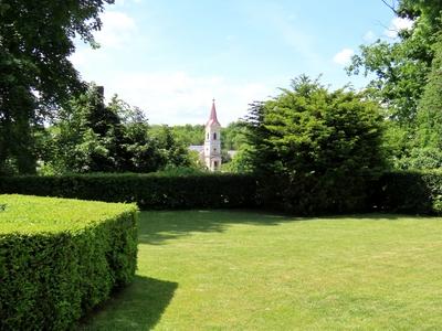 Füzérradvány - Reformed Church - Károlyi park - Natural environment-stock-photo