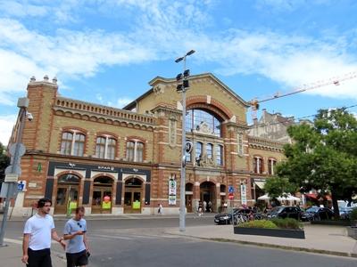The Batthyány square market hall - Budapest-stock-photo